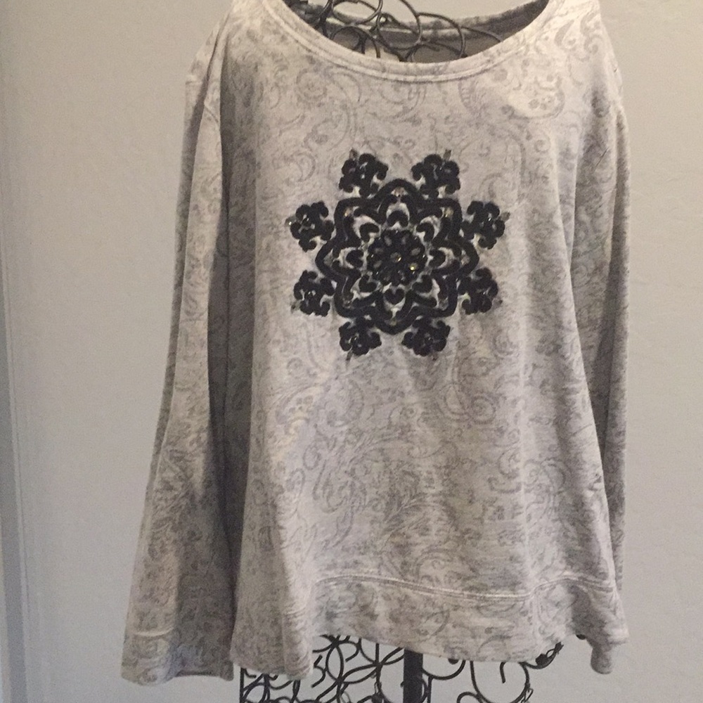 Women’s sweatshirt XL long sleeve gray black